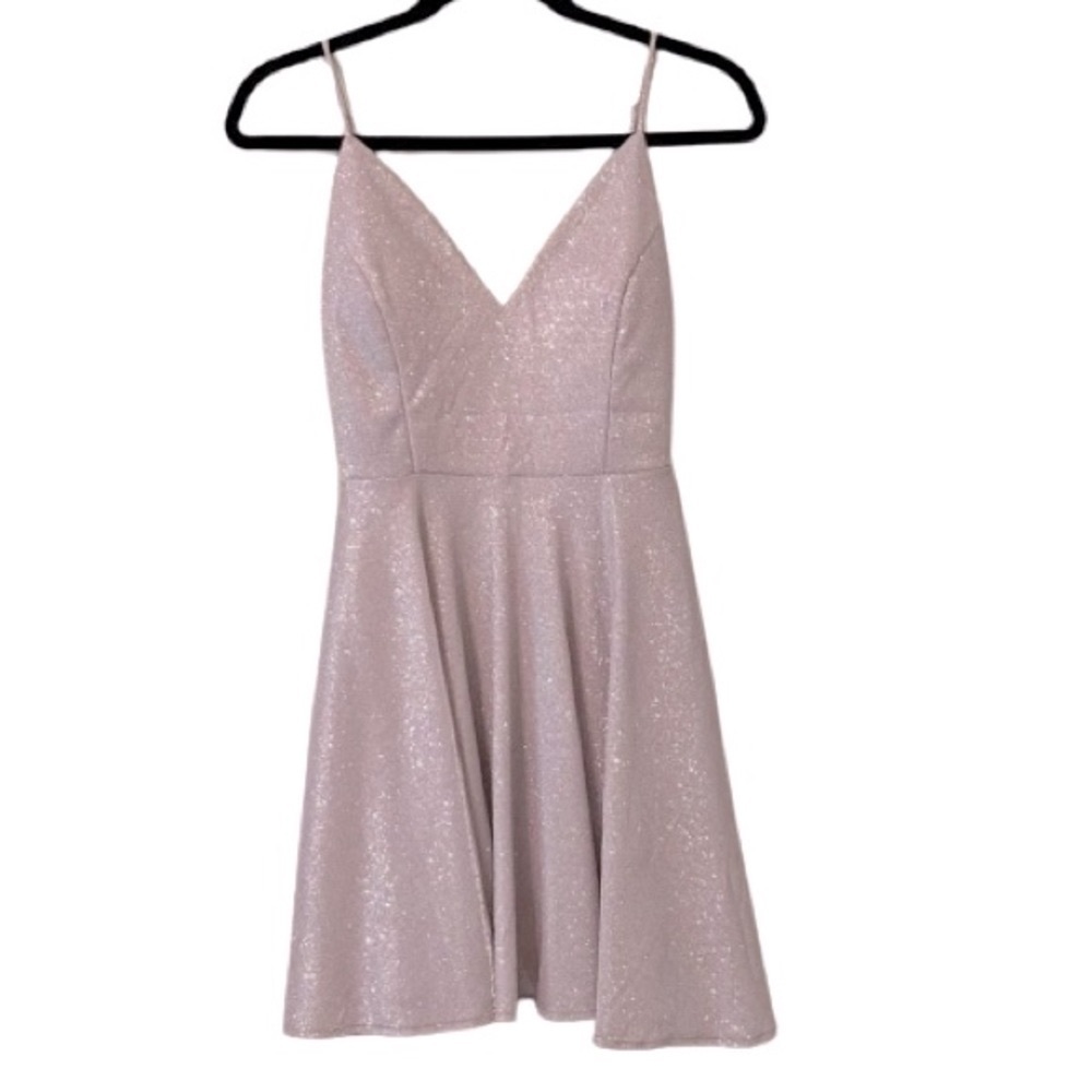 Windsor Formal Glitter Party Dress - Size Small - Blush